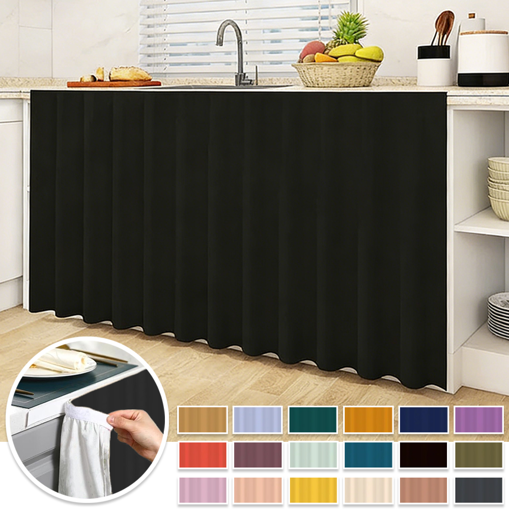 Commercial Kitchen Canopy - 1PC Dust Proof Short Curtains Self-Adhesive