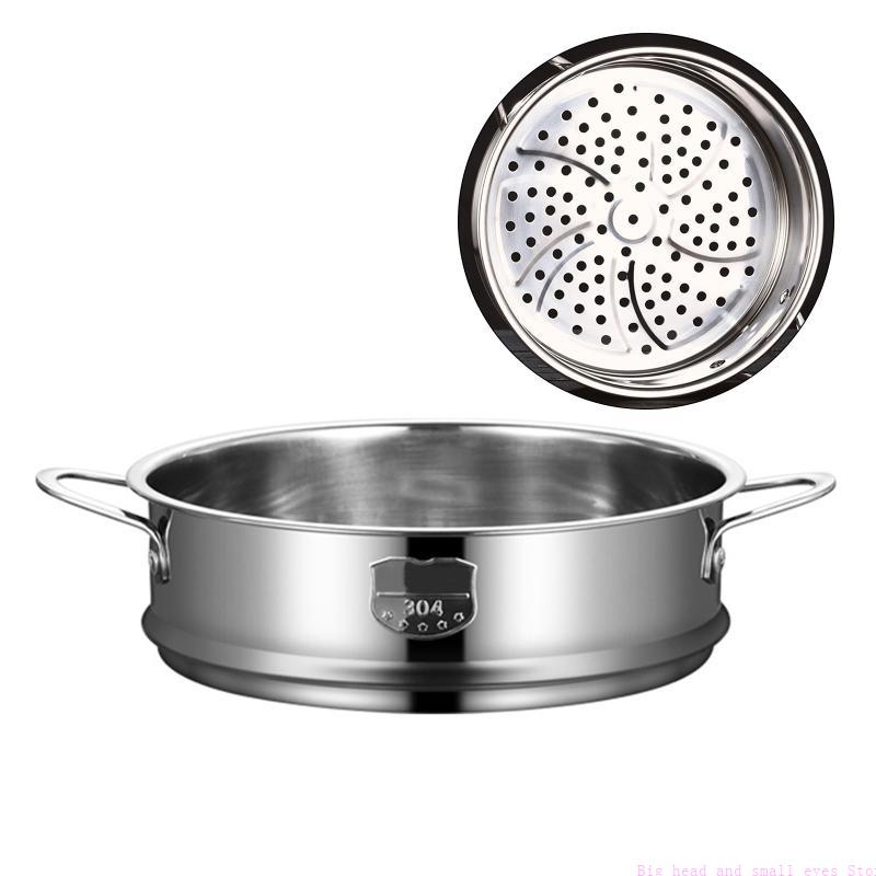 Commercial Kitchen Steamer - Stainless Steel Vegetable Steamer with Handle