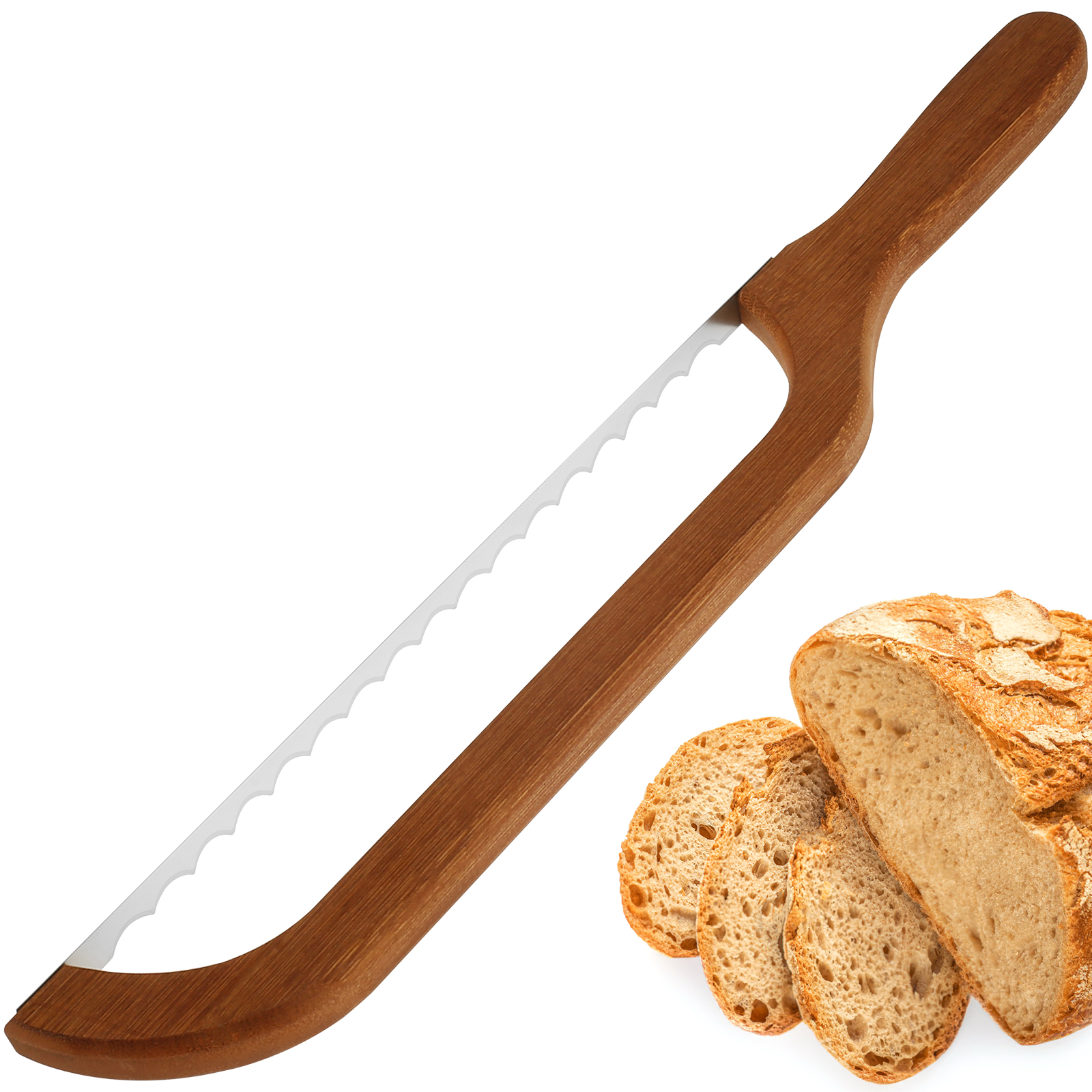 Commercial Bread Slicer - Bread Bow Cutter Serrated Bagel Cutter