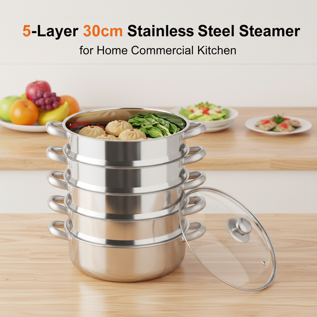 5-Layer Stainless Steel Steame – обзор и цена Commercial Kitchen Boiler