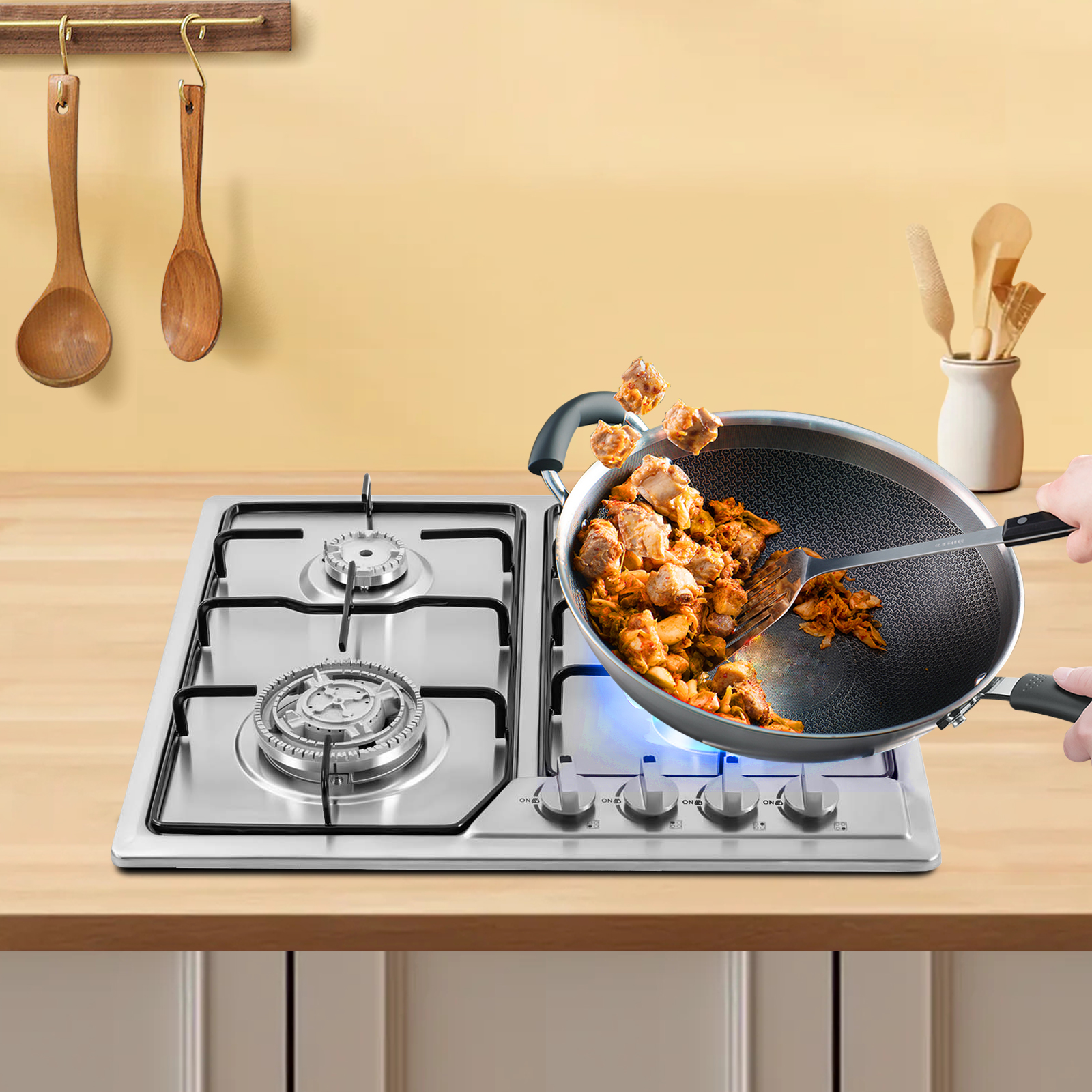4 Head Eye Stove Gas Stove 58* – обзор и цена Commercial Kitchen Boiler