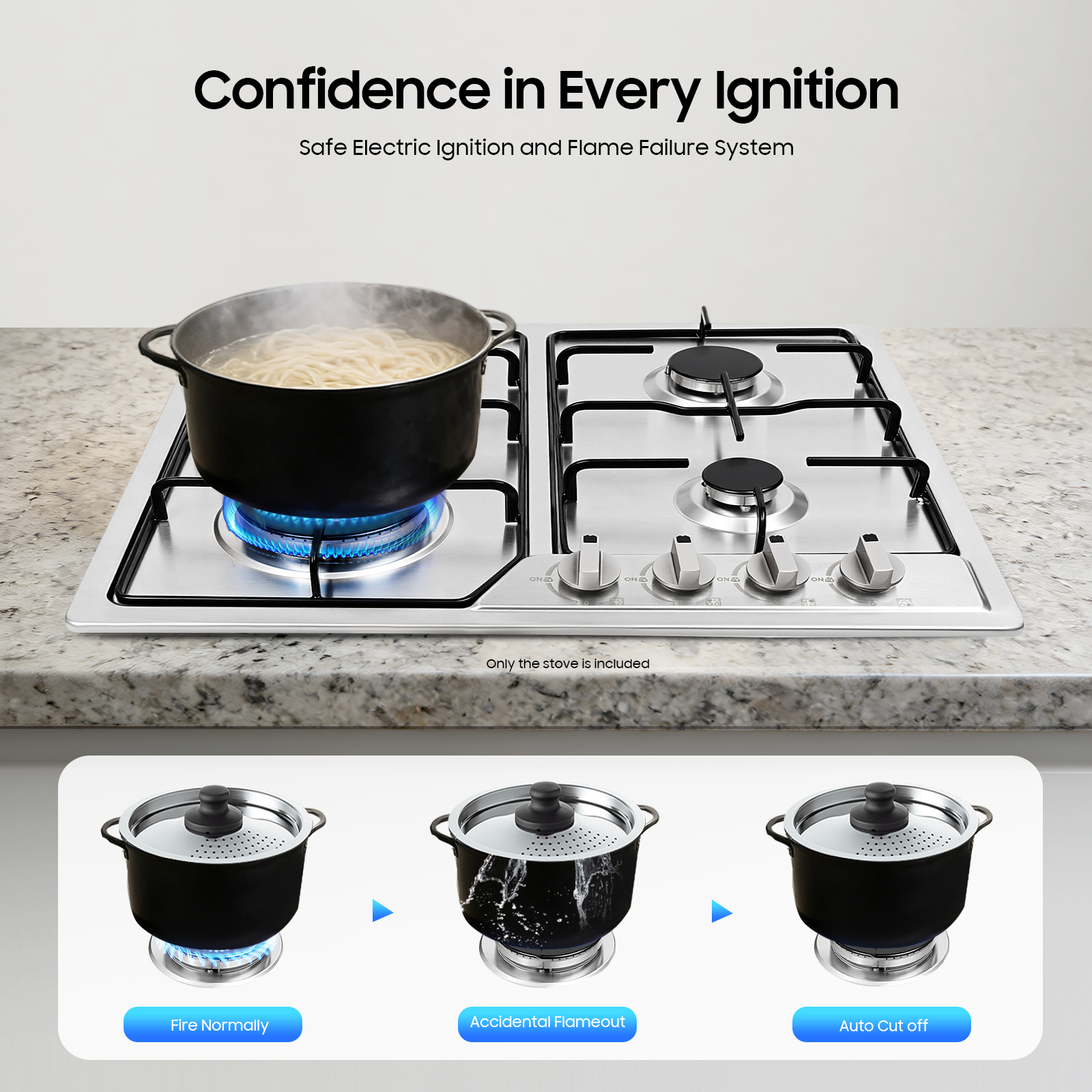 4 Head Eye Stove Gas Stove 58* – обзор и цена Commercial Kitchen Boiler