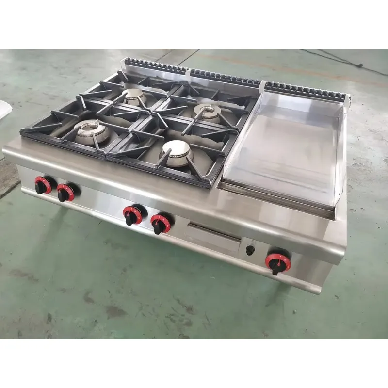 Table Top Gas Cooker with 4 Bu – обзор и цена Commercial Kitchen Griddle