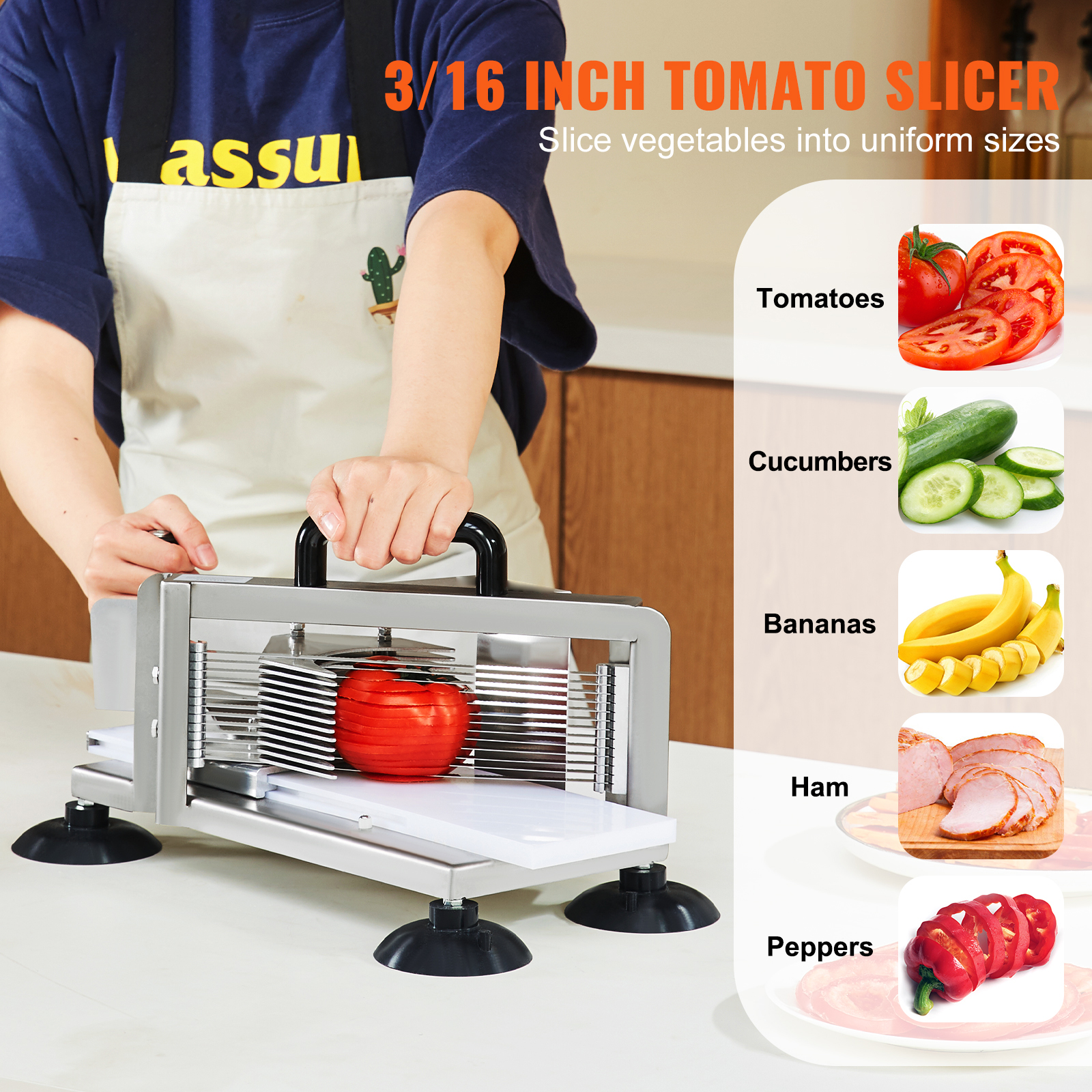 SucceBuy Tomato Slicer 3/16 in – обзор и цена Meat Slicer Machine