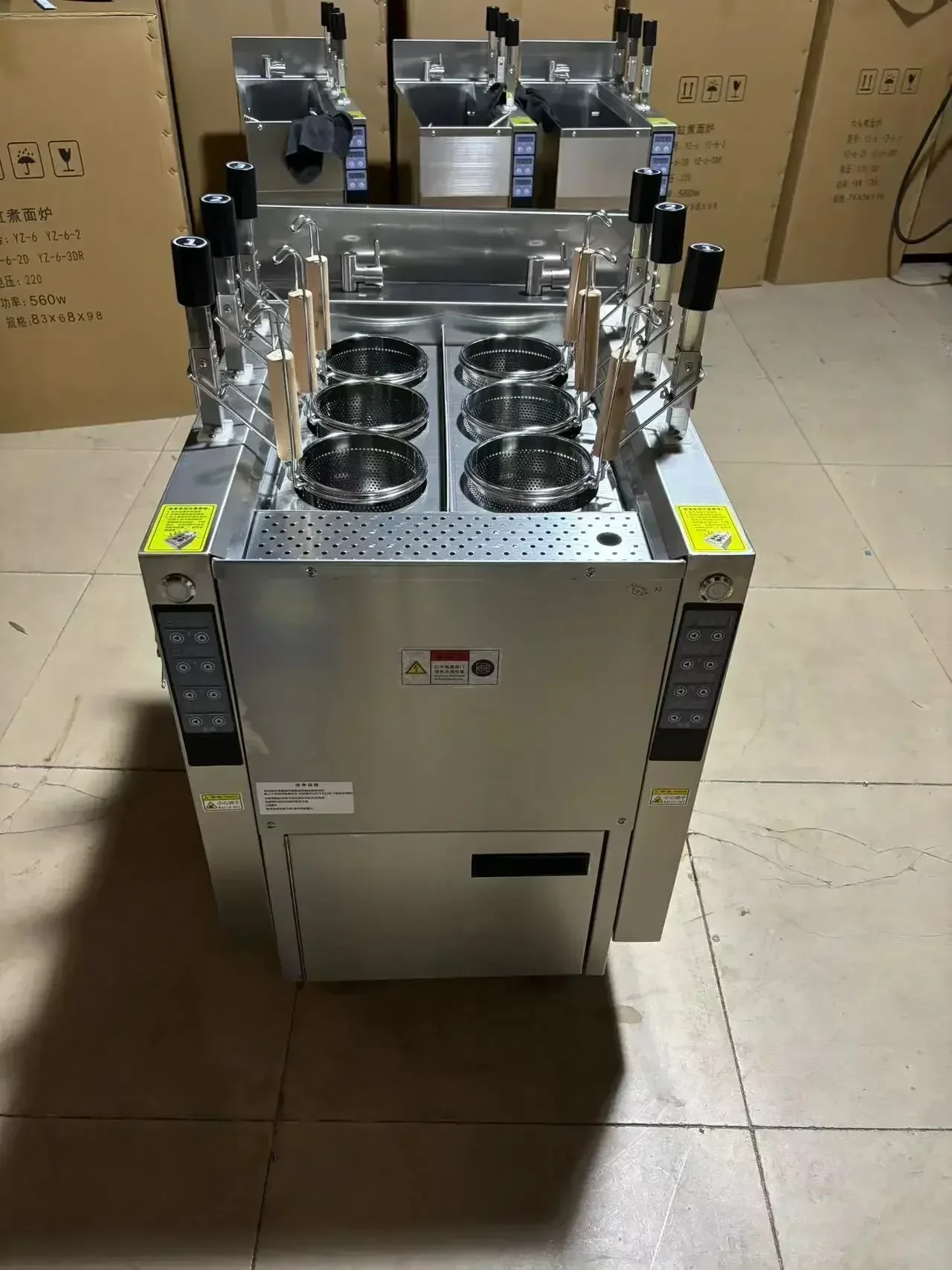 Auto-lift Pasta Cooker with 6  – обзор и цена Commercial Kitchen Boiler