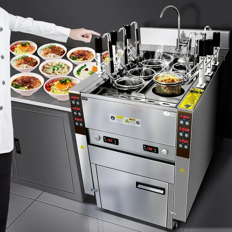 Auto-lift Pasta Cooker with 6  – обзор и цена Commercial Kitchen Boiler