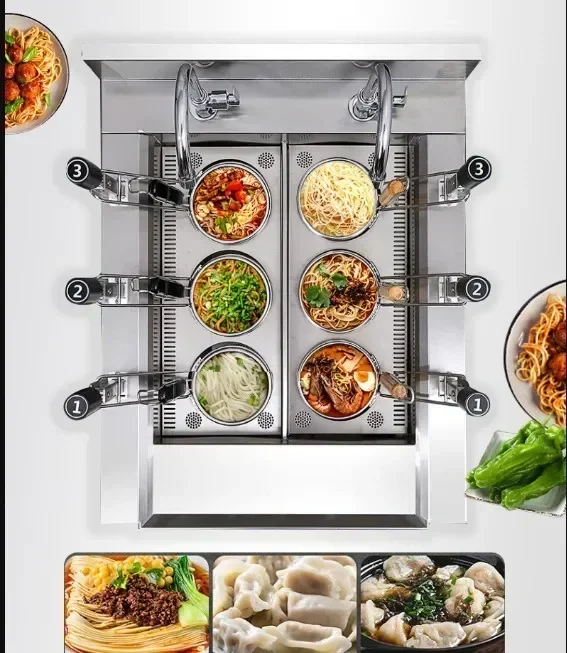 Auto-lift Pasta Cooker with 6  – обзор и цена Commercial Kitchen Boiler