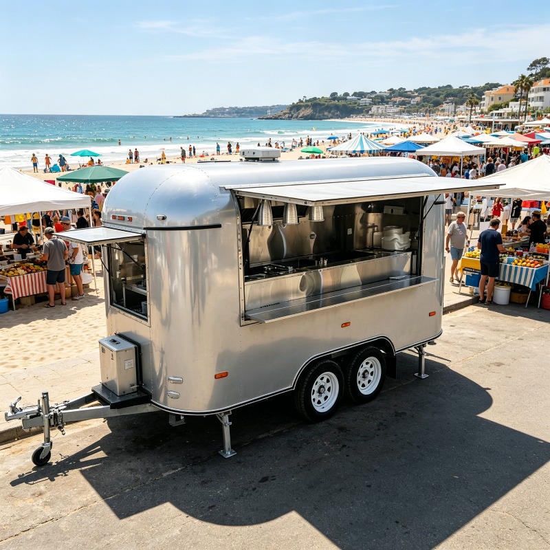 Stainless Steel Food Trailer M – обзор и цена Commercial Kitchen Layout