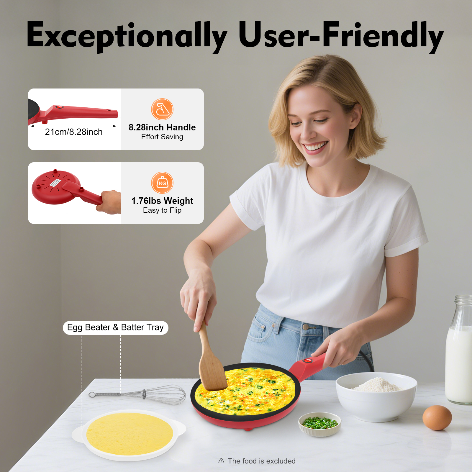Electric Crepe Maker with Tray – обзор и цена Crepe Maker Griddle