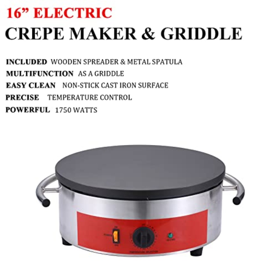 Commercial 16 Inch Crepe Maker – обзор и цена Crepe Maker Griddle
