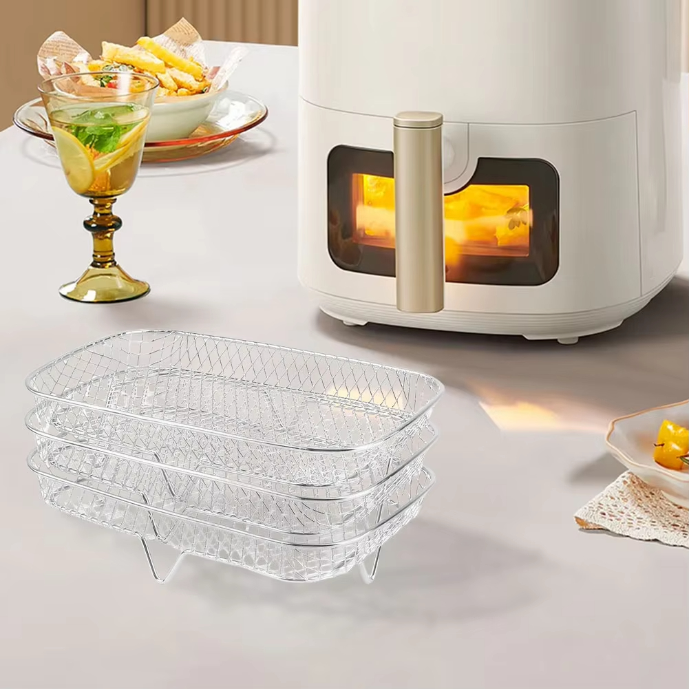 1/2/3pcs Air Fryer Rack Stacka – обзор и цена Commercial Kitchen Steamer