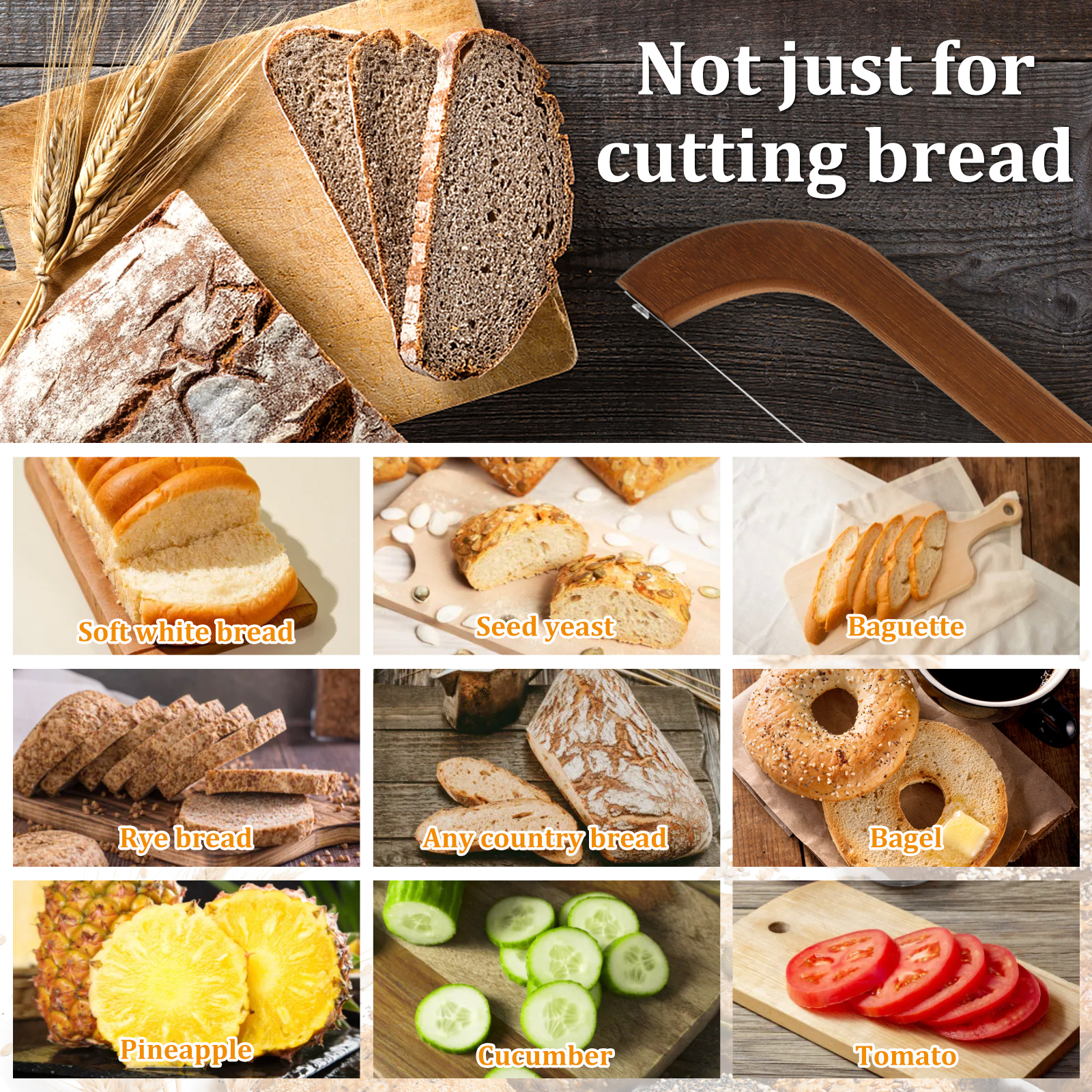 Bread Bow Cutter Serrated Bage – обзор и цена Commercial Bread Slicer
